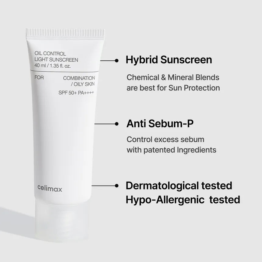 CELIMAX Oil Control Light Sunscreen - Glam Secret
