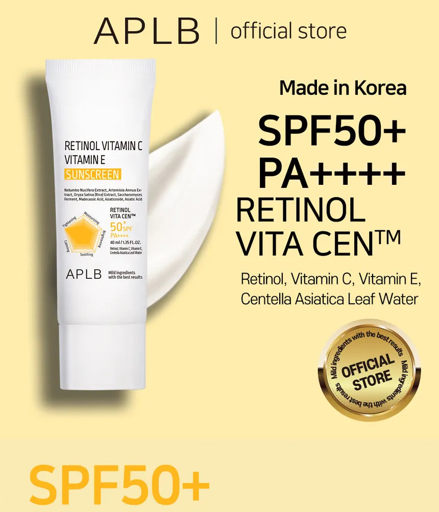 APLB Retinol Vitamin C Vitamin E Sunscreen 40ml - Glam Secret