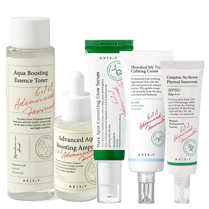 Axis Y complete Day night routine SetSkincare SetGlam Secret