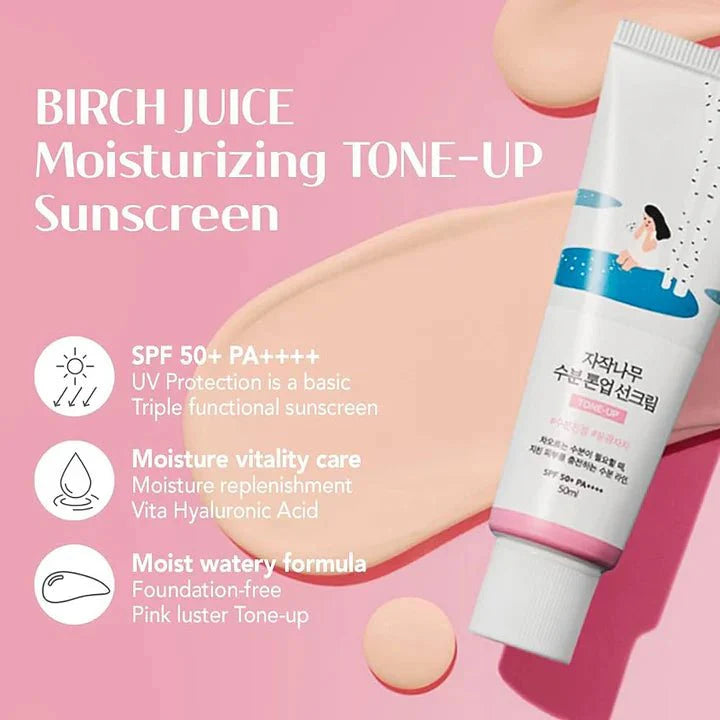 Round Lab Birch Juice Moisturizing Tone Up SunscreenMOISTURIZERGlam Secret