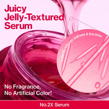 Numbuzin No.2 Rose PDRN Collagen 2X Plumping Serum + Collagen Shot 30ml