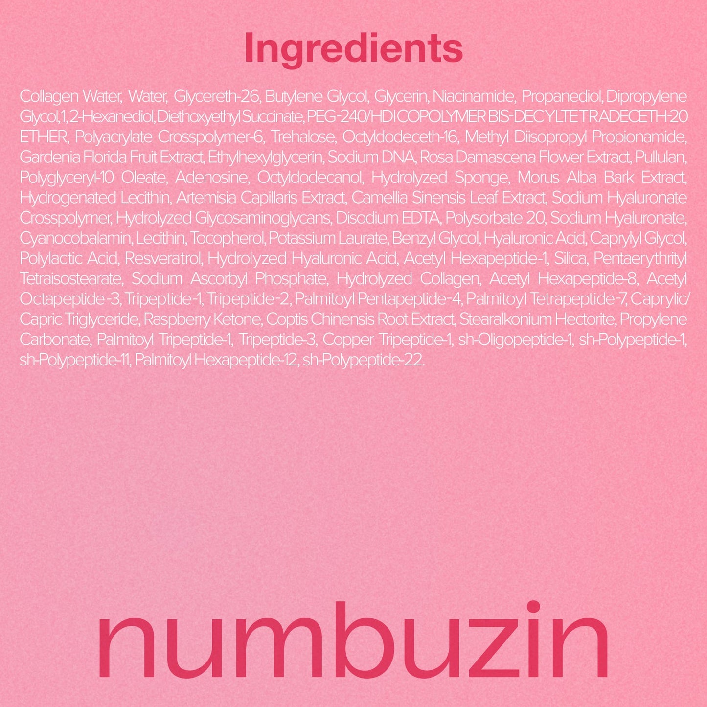 Numbuzin No.2 Rose PDRN Collagen 2X Plumping Serum + Collagen Shot 30ml