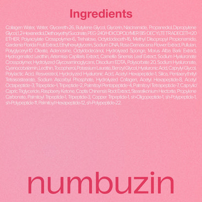 Numbuzin No.2 Rose PDRN Collagen 2X Plumping Serum + Collagen Shot 30ml