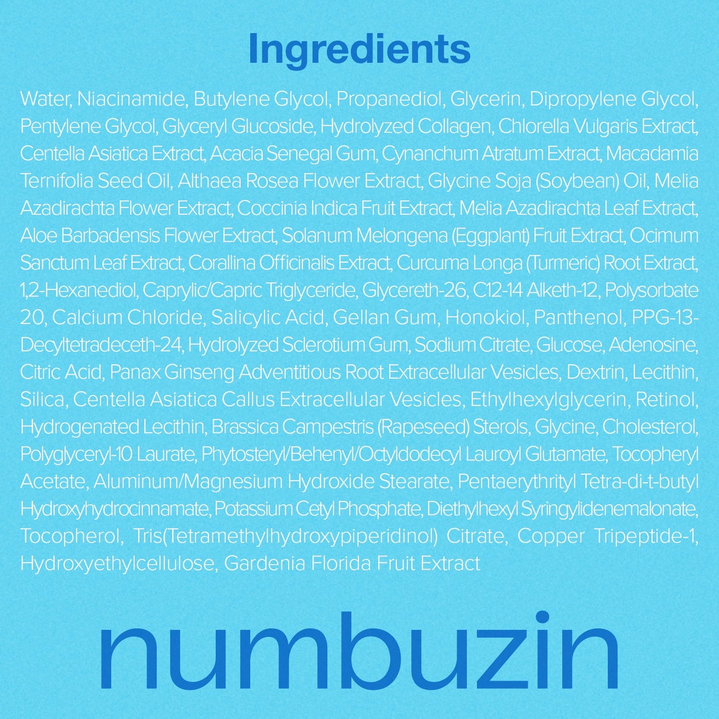 Numbuzin No.3 Blue Bio-Retinol Pore Refining Serum 30ml glam secret