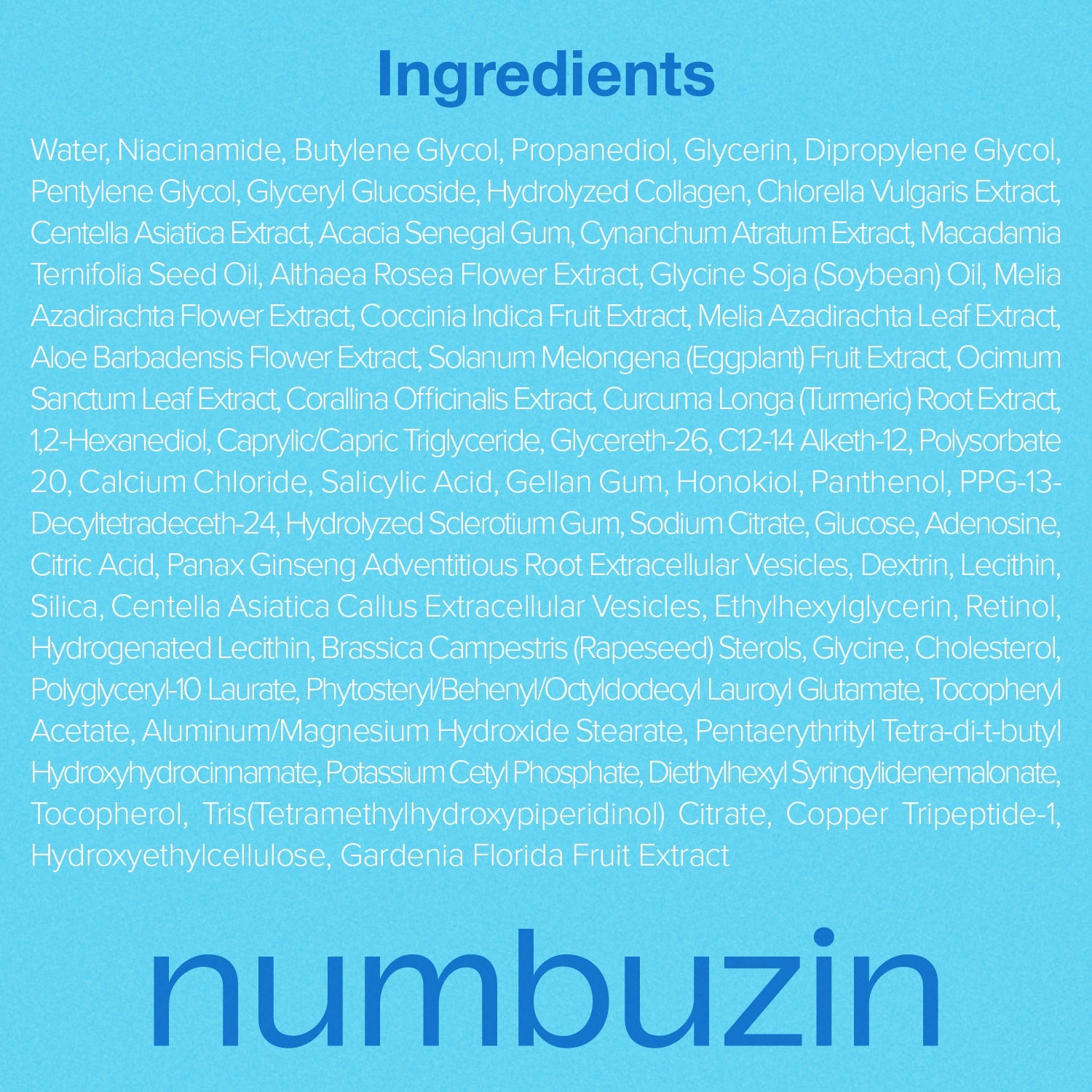 Numbuzin No.3 Blue Bio-Retinol Pore Refining Serum 30ml glam secret