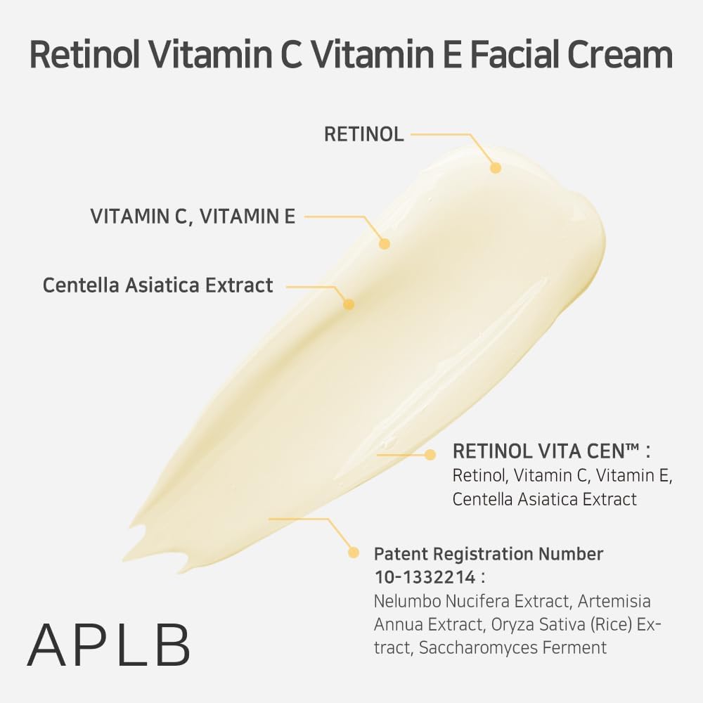 APLB Retinol Vitamin C Vitamin E Facial Cream 55ml - Glam Secret