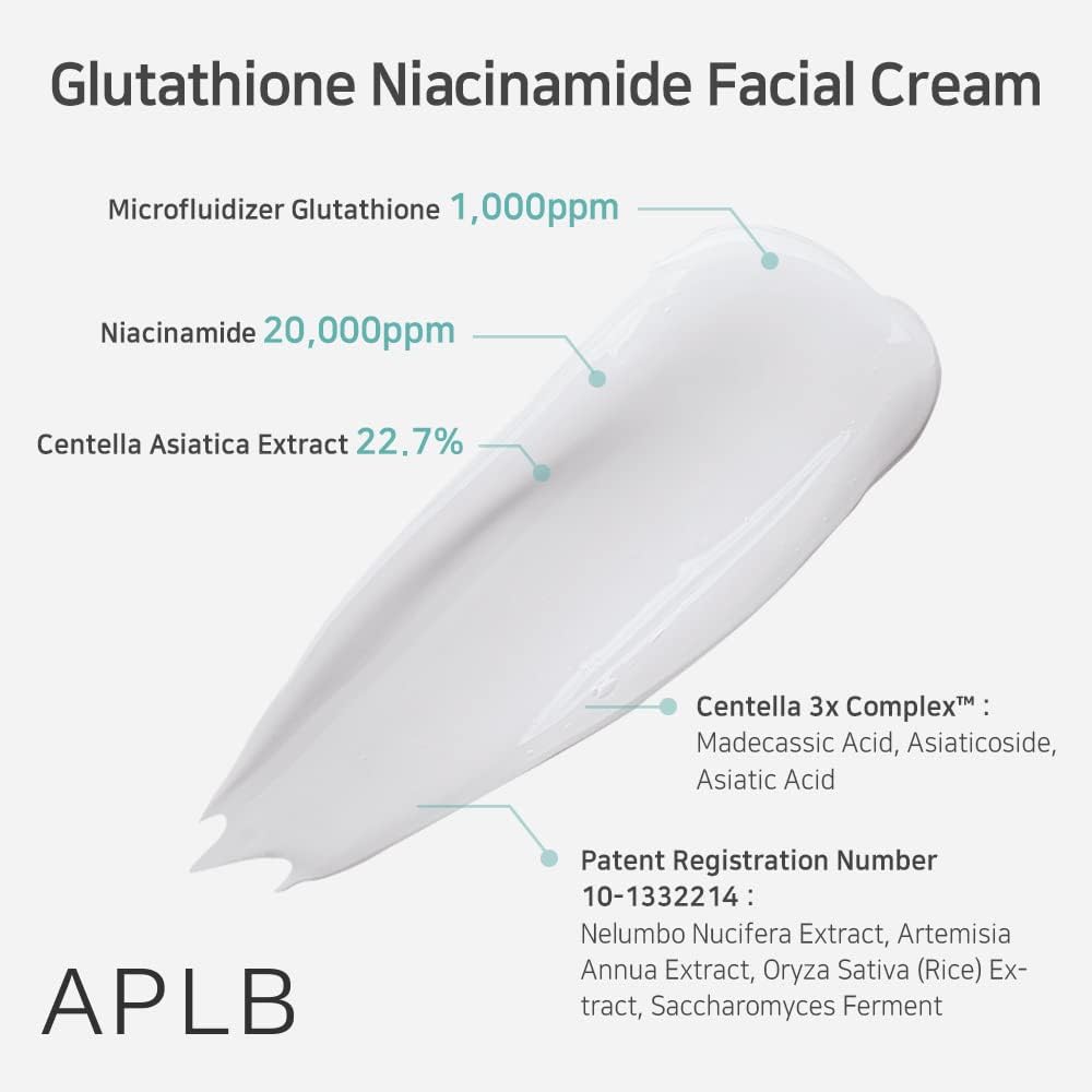APLB Glutathione Niacinamide Facial Cream - Glam Secret
