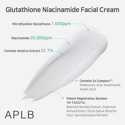 APLB Glutathione Niacinamide Facial Cream - Glam Secret