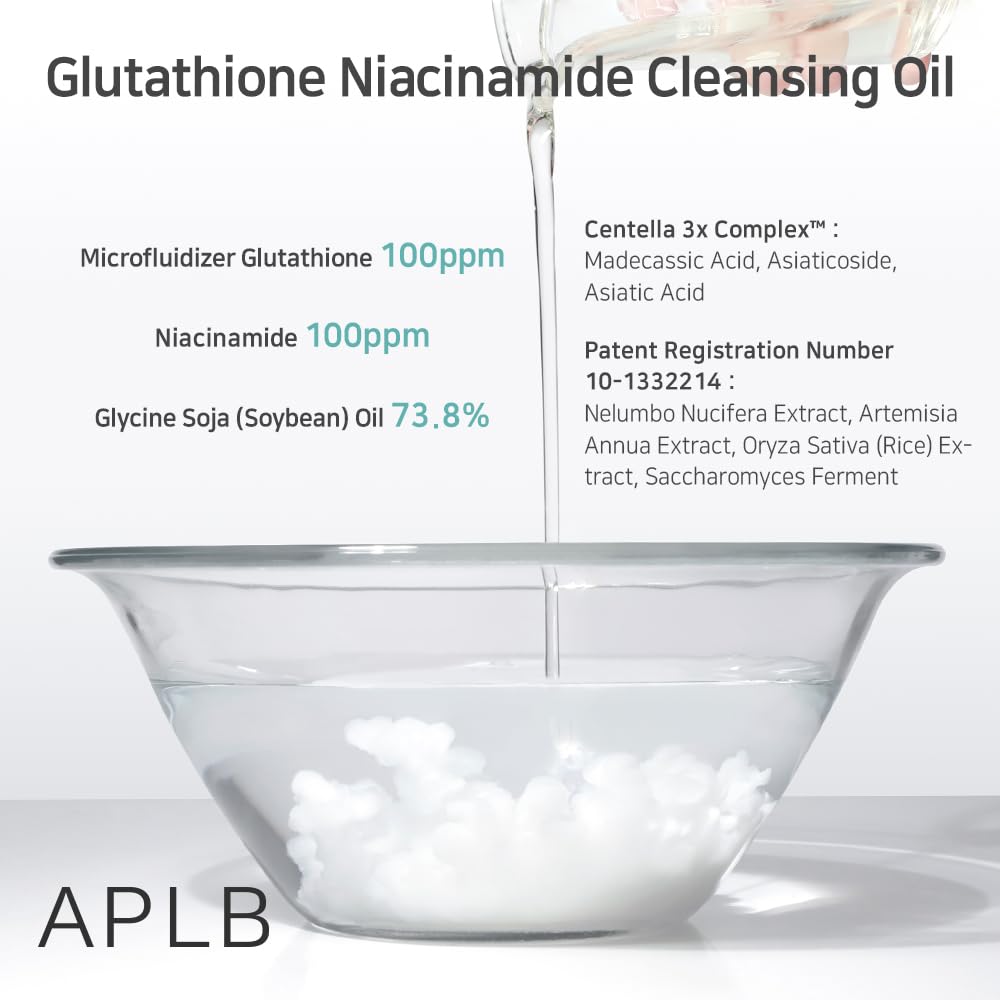 APLB Glutathione Niacinamide Cleansing Oil - Glam Secret