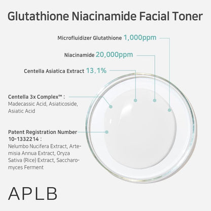 APLB Glutathione Niacinamide Facial Toner - Glam Secret