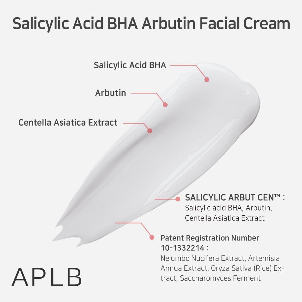 APLB Salicylic Acid BHA Arbutin Facial Cream 55ml - Glam Secret