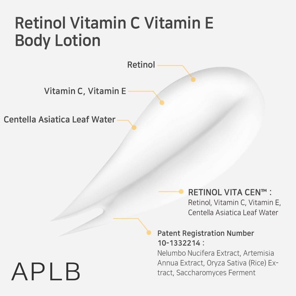 APLB Retinol Vitamin C Vitamin E Body Lotion 300ml - Glam Secret