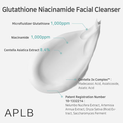 APLB Glutathione Niacinamide Facial Cleanser - Glam Secret