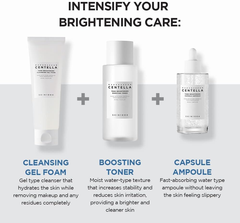 SKIN1004 Madagascar Centella Tone Brightening Cleansing Gel Foam - Glam Secret