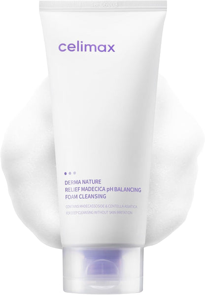 CELIMAX Derma Nature Relief Madecica pH Balancing Foam Cleansing - Glam Secret
