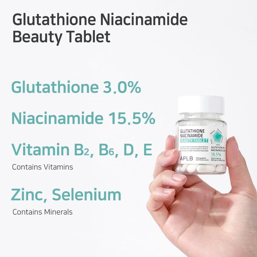 APLB Glutathione Niacinamide Beauty Tablet 30 Tablets - Glam Secret