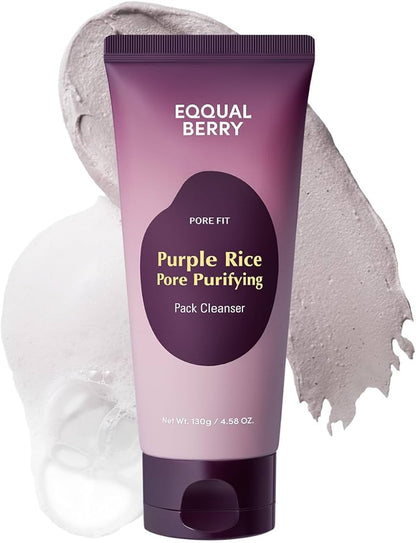EQQUALBERRY Purple Rice Pore Purifying Pack Cleanser - Glam Secret
