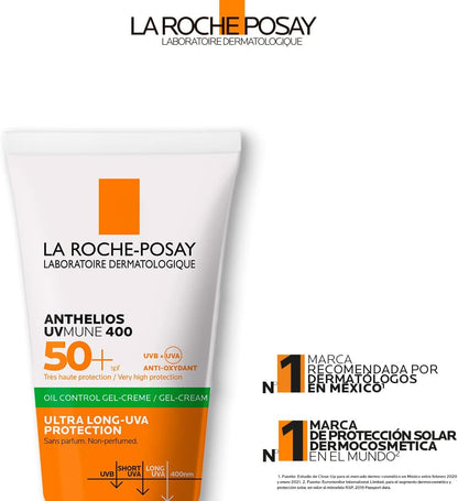LA ROCHE POSAY Anthelios UVMune 400 Oil Control Gel Cream SPF 50+ 50mL - Glam Secret
