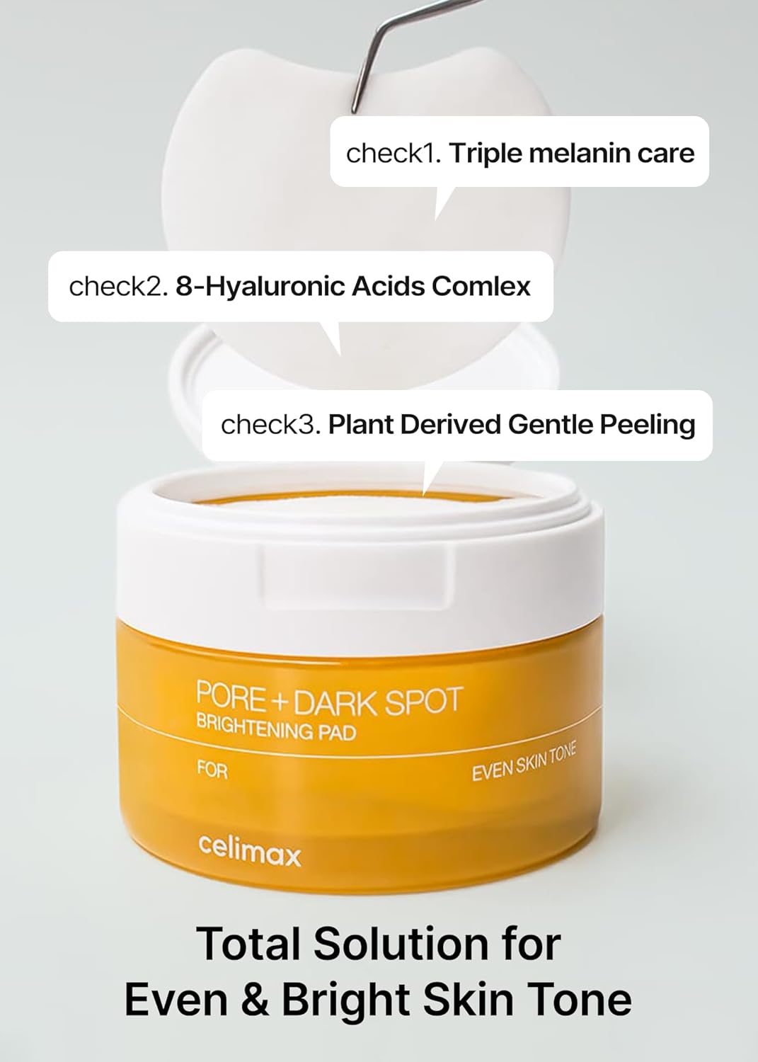 CELIMAX Pore + Dark Spot Brightening Pad 40pcs - Glam Secret