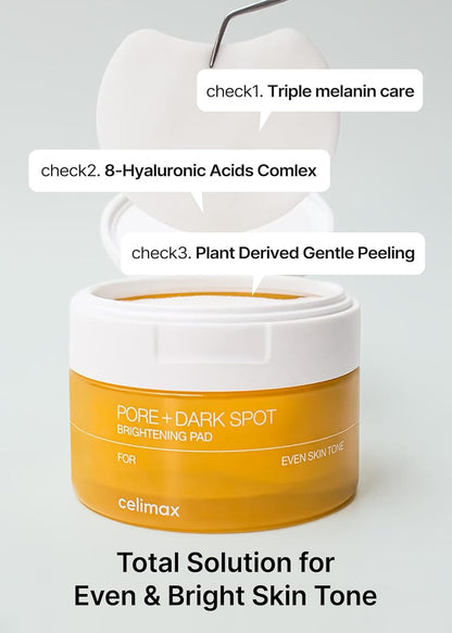 CELIMAX Pore + Dark Spot Brightening Pad 40pcs - Glam Secret