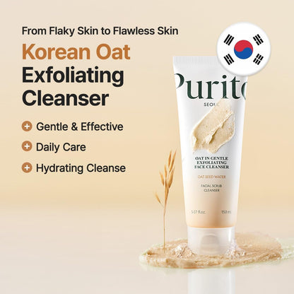 PURITO Oat In Gentle Exfoliating Face Cleanser - Glam Secret