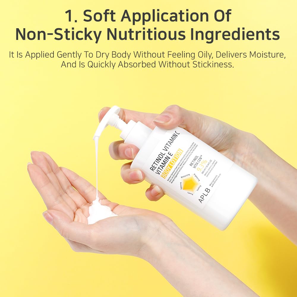 APLB Retinol Vitamin C Vitamin E Body Lotion 300ml - Glam Secret