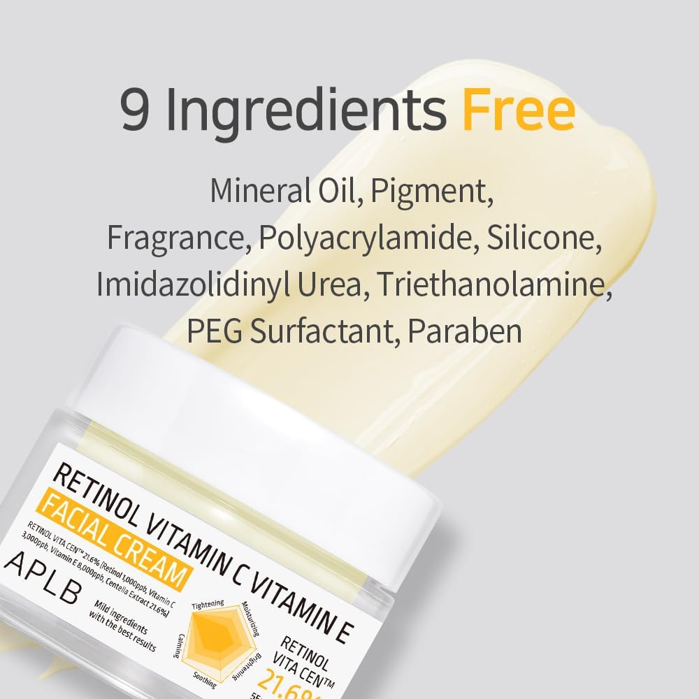 APLB Retinol Vitamin C Vitamin E Facial Cream 55ml - Glam Secret
