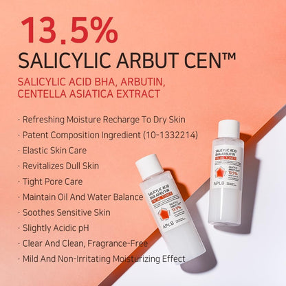 APLB Salicylic Acid BHA Arbutin Facial Toner 160ml - Glam Secret