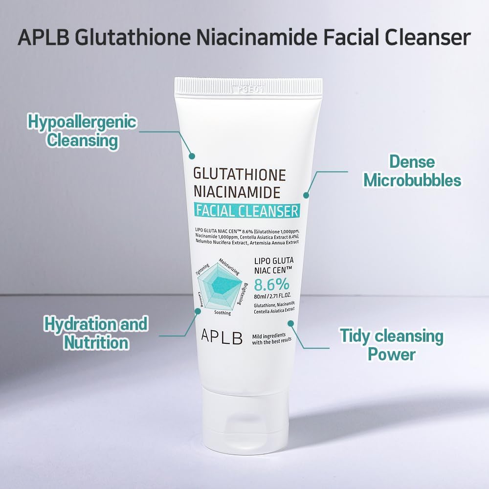 APLB Glutathione Niacinamide Facial Cleanser - Glam Secret