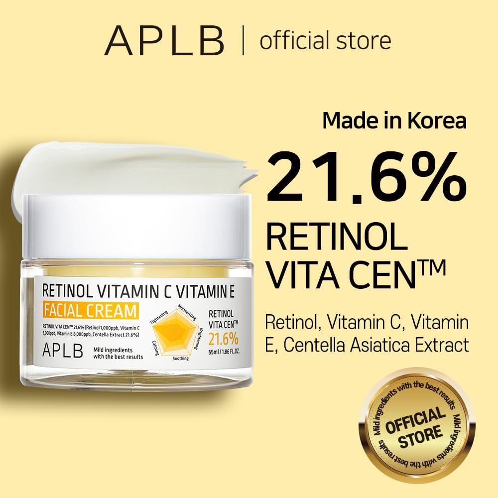 APLB Retinol Vitamin C Vitamin E Facial Cream 55ml - Glam Secret
