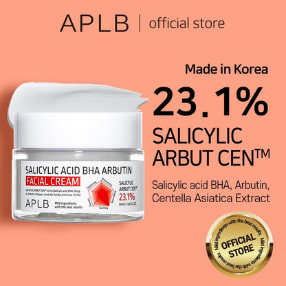 APLB Salicylic Acid BHA Arbutin Facial Cream 55ml - Glam Secret