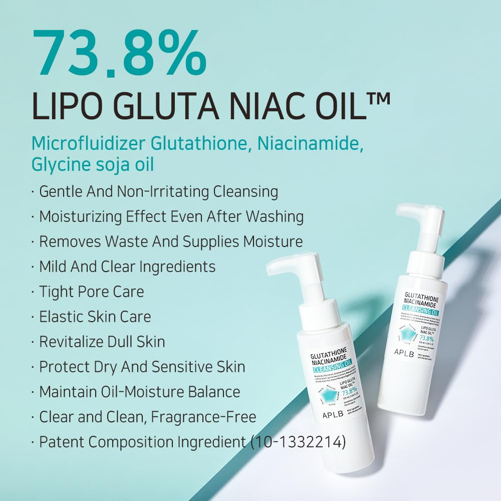 APLB Glutathione Niacinamide Cleansing Oil - Glam Secret