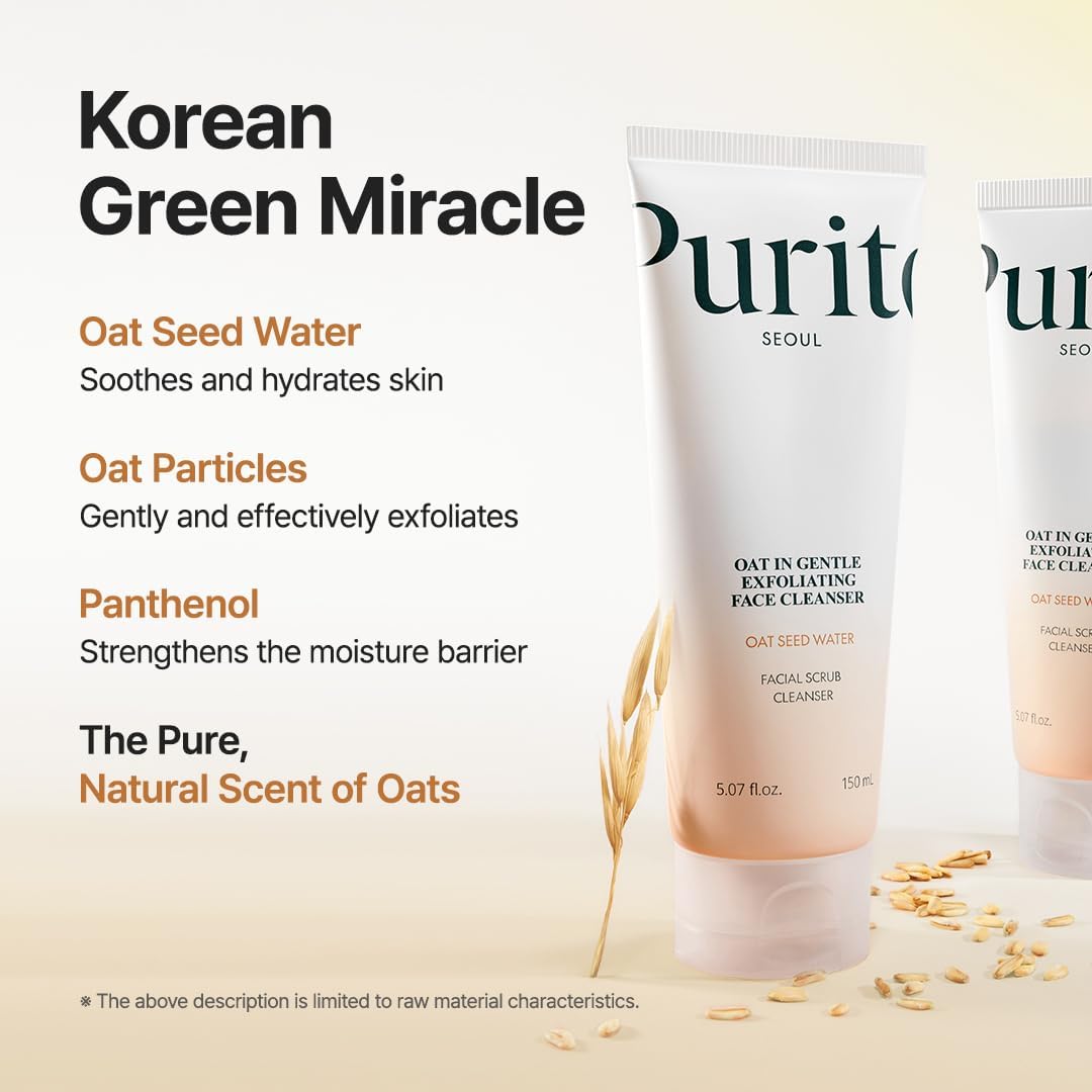 PURITO Oat In Gentle Exfoliating Face Cleanser - Glam Secret