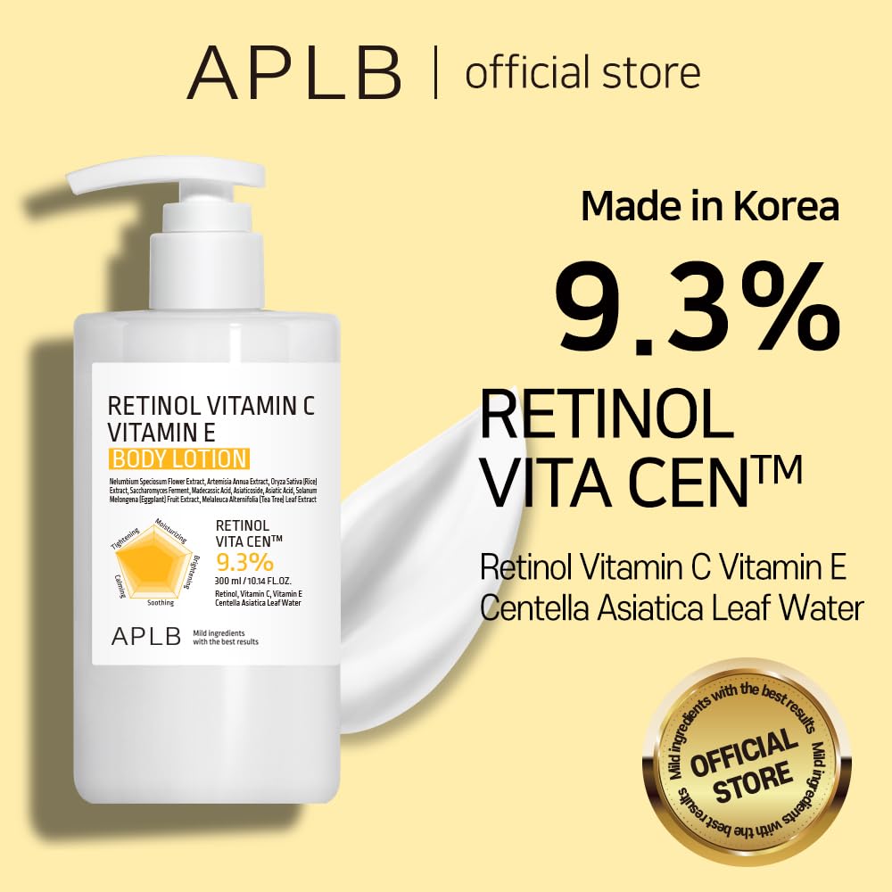 APLB Retinol Vitamin C Vitamin E Body Lotion 300ml - Glam Secret