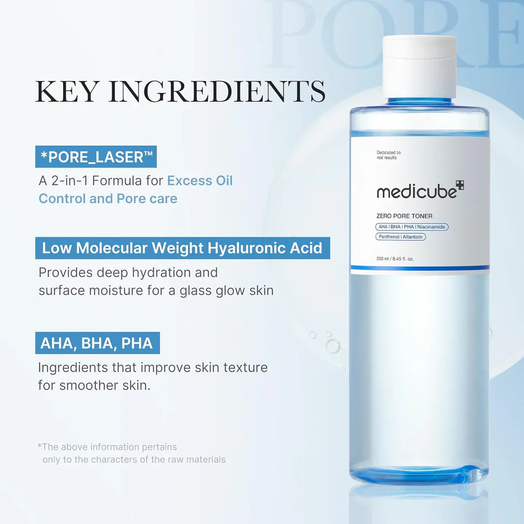MEDICUBE Zero Pore Toner - Glam Secret
