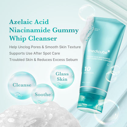 Medicube - Azelaic Acid Niacinamide Deep Clean Foam Cleanser 120g