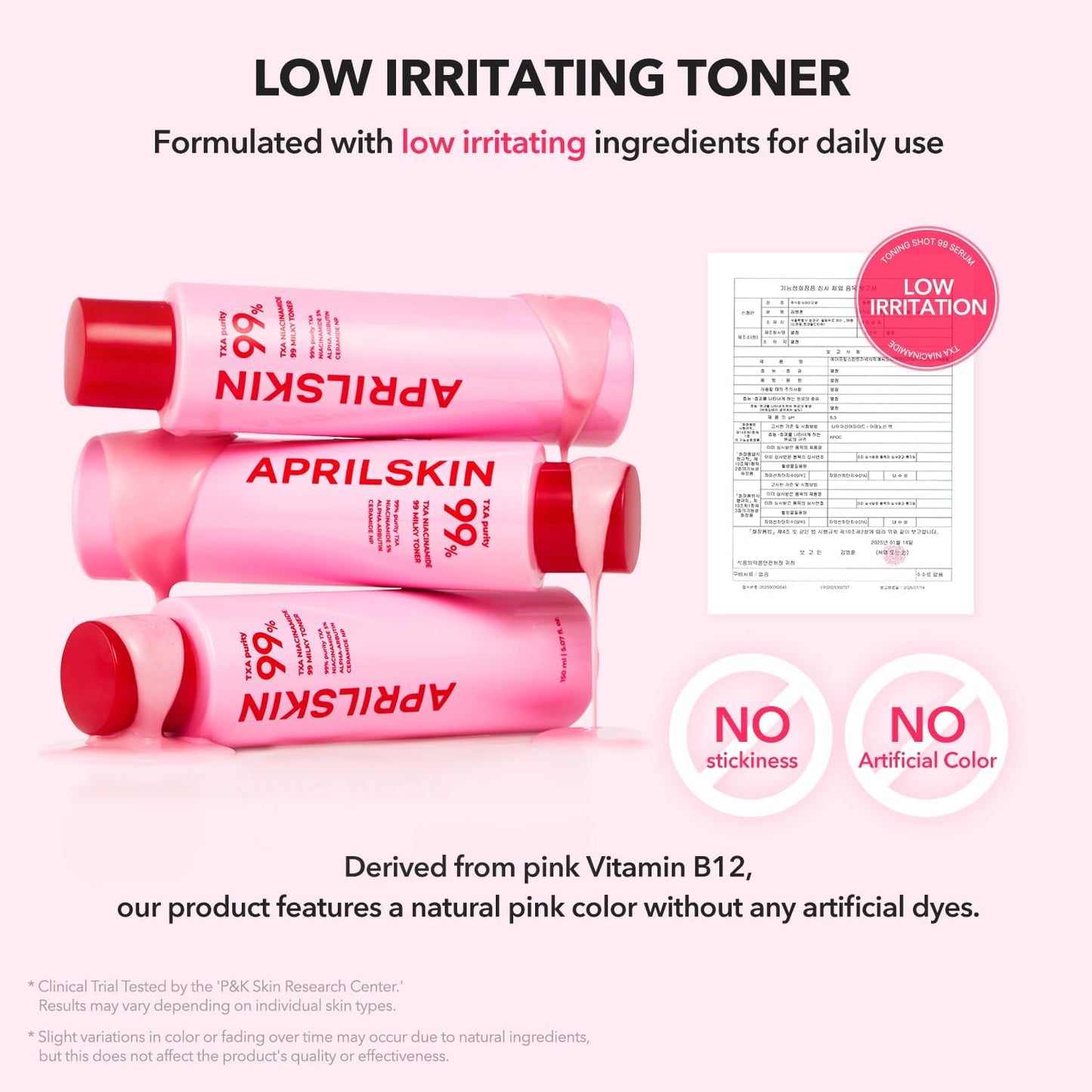 APRILSKIN TXA+Niacinamide 99 Pink Milky Toner - Glam Secret