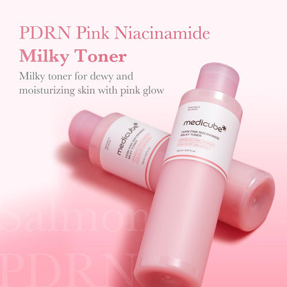 MEDICUBE PDRN Pink Niacinamide Milky Toner - Glam Secret