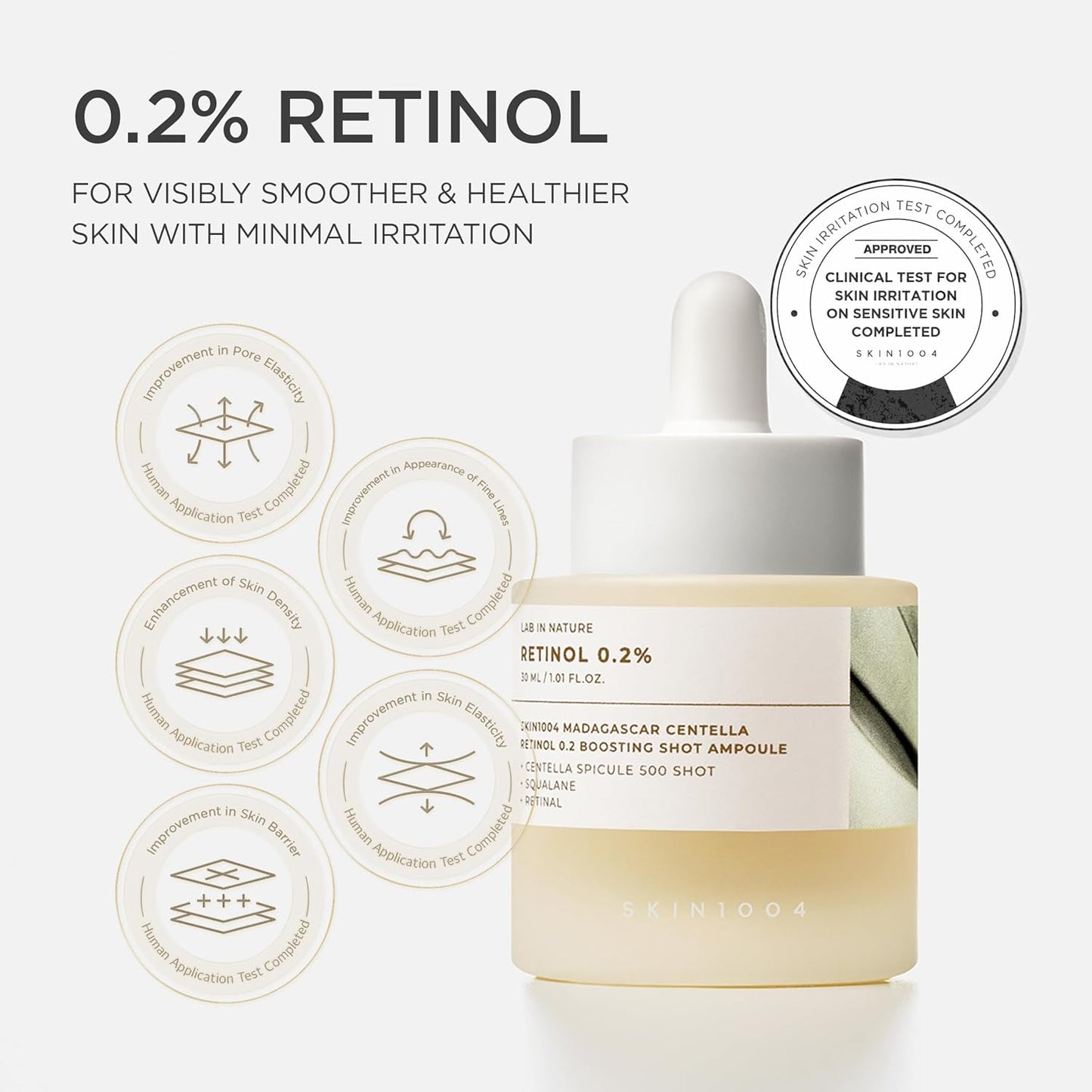 SKIN1004 Madagascar Centella Retinol 0.2%  Boosting Shot Ampoule - Glam Secret