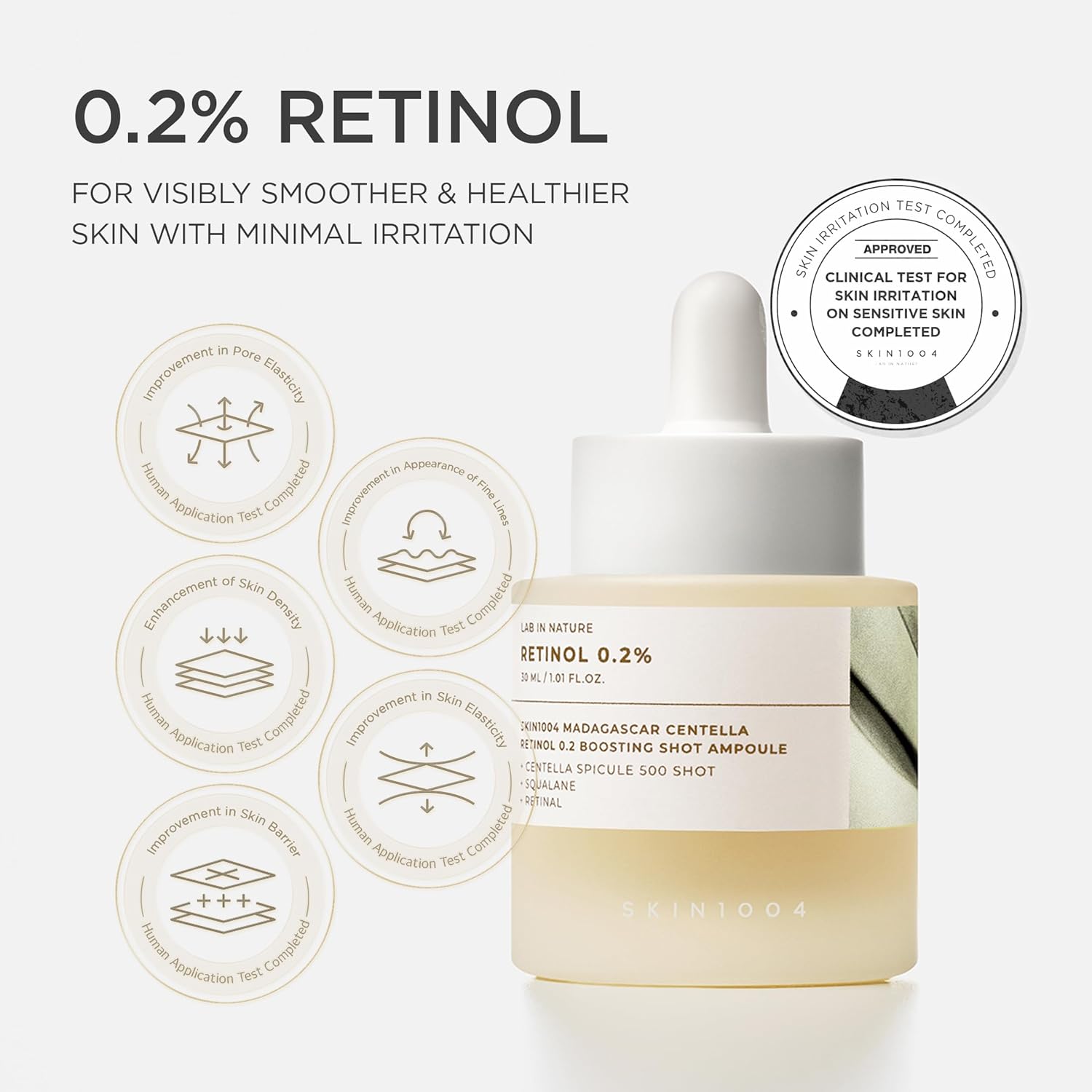 SKIN1004 Madagascar Centella Retinol 0.2%  Boosting Shot Ampoule - Glam Secret