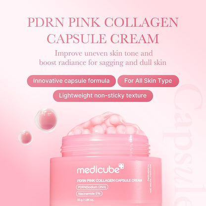 MEDICUBE PDRN Pink Collagen Capsule Cream - Glam Secret