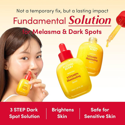 EQQUALBERRY Vitamin Illuminating Serum 30ml - Glam Secret