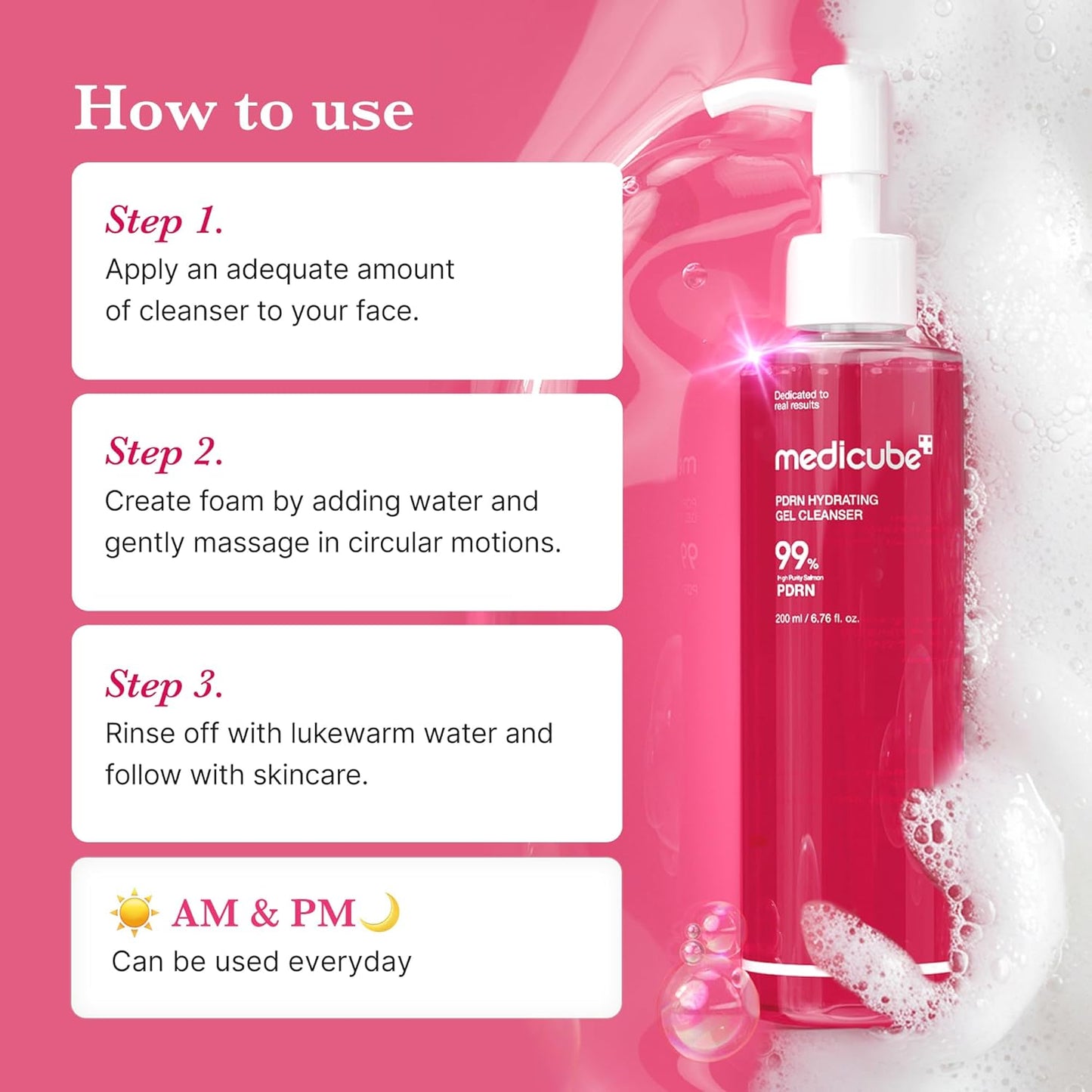 Medicube - PDRN Hydrating Gel Cleanser 200ml