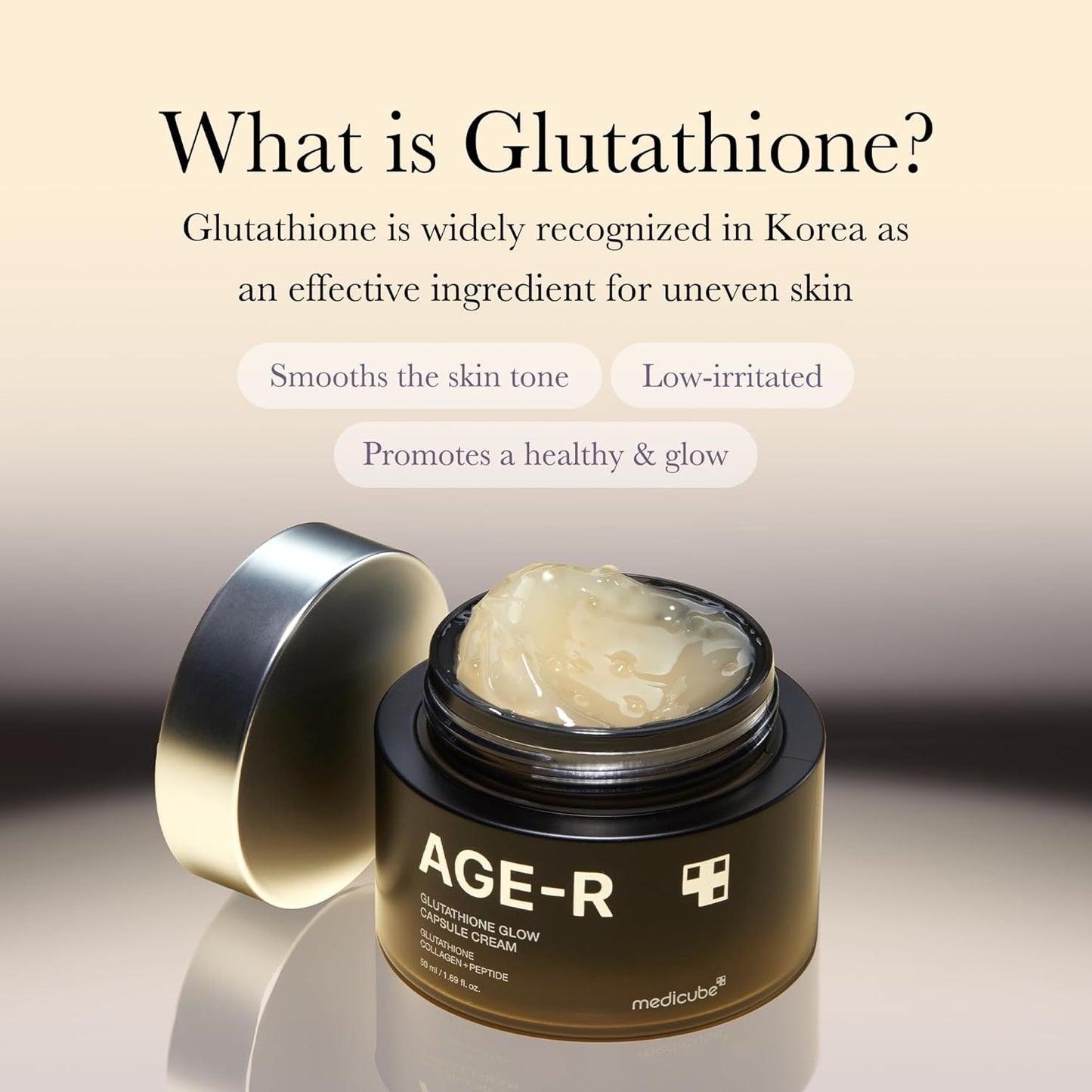 MEDICUBE AGE-R Glutathione Glow Capsule Facial Cream - Glam Secret