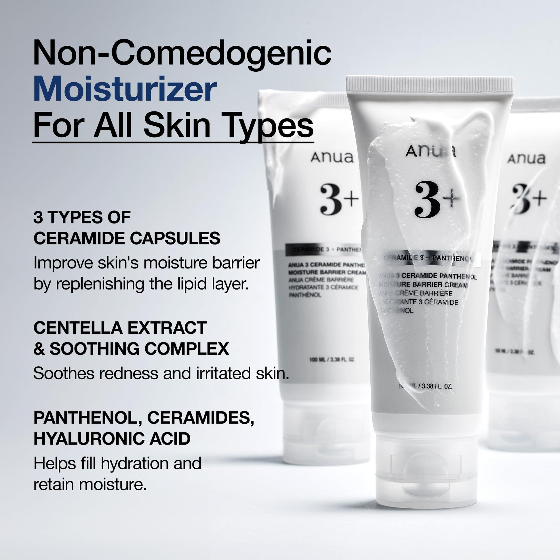 ANUA Ceramide 3 + Panthenol Moisture Barrier Cream - Glam Secret