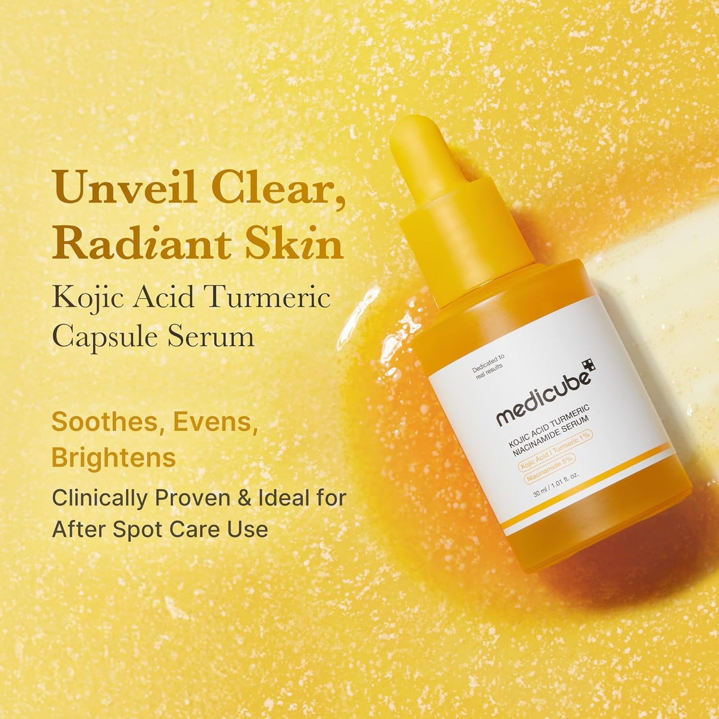 MEDICUBE Kojic Acid Turmeric Niacinamide Serum - Glam Secret