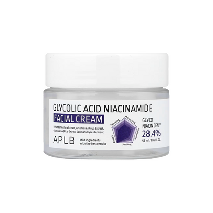 APLB Glycolic Acid Niacinamide Facial Cream 55ml - Glam Secret