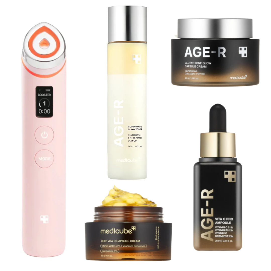 Medicube AGE-R Brightening & Anti-Aging Complete Skincare Set - Glam Secret