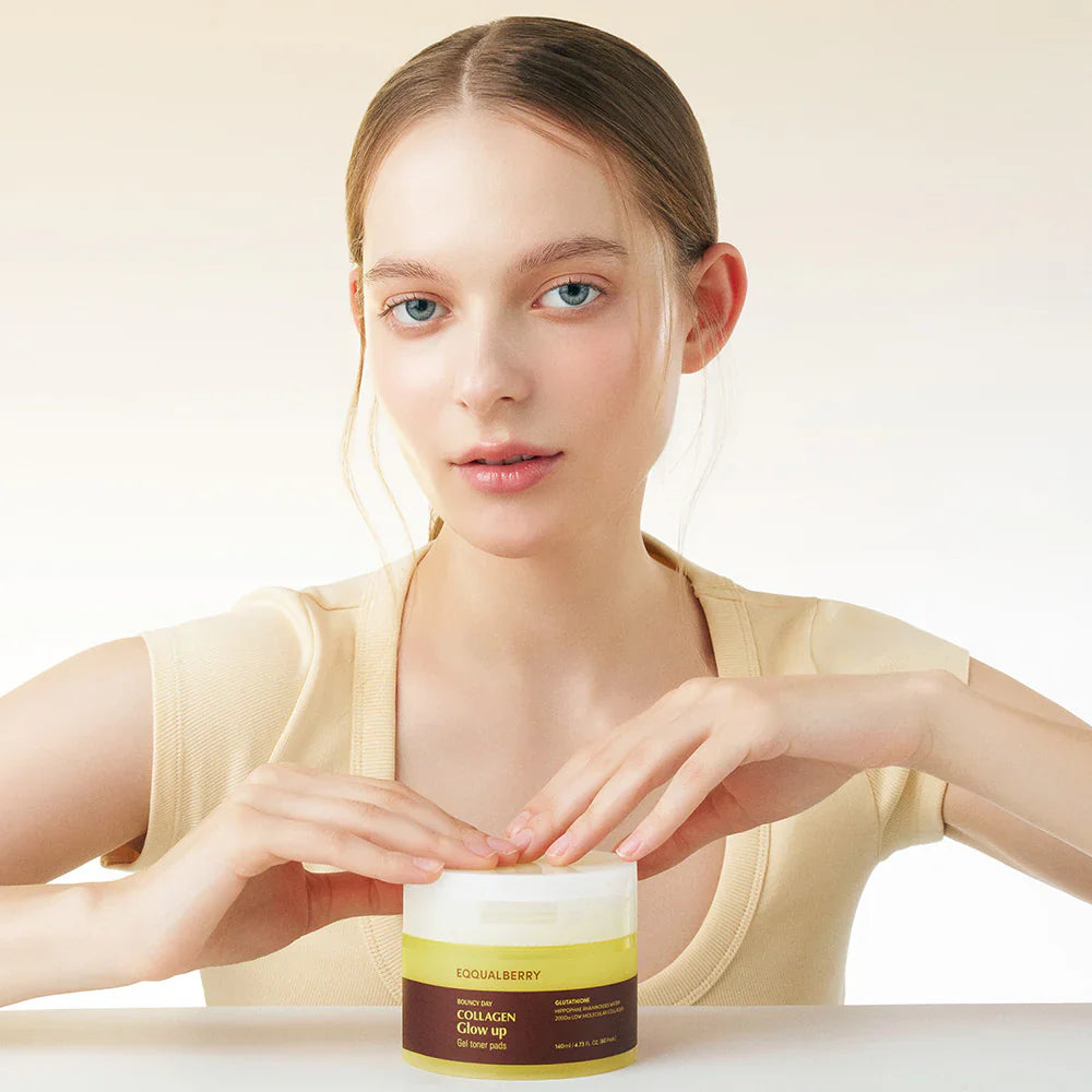 EQQUALBERRY - Collagen Glow Toner Pads - Glam Secret