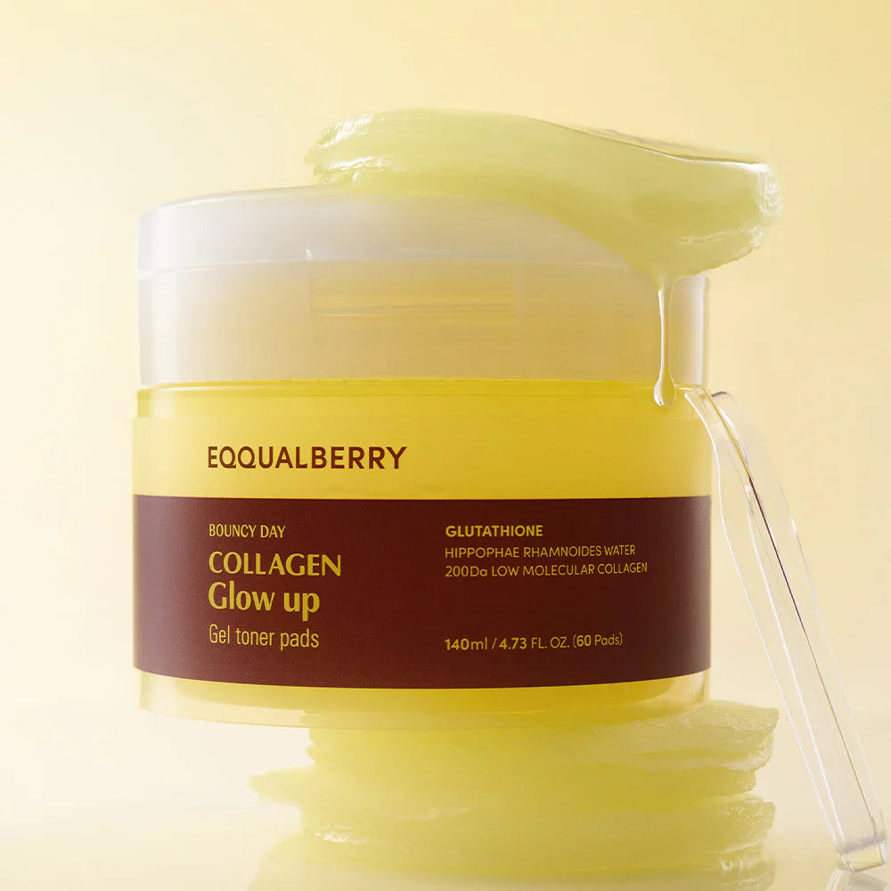 EQQUALBERRY - Collagen Glow Toner Pads - Glam Secret